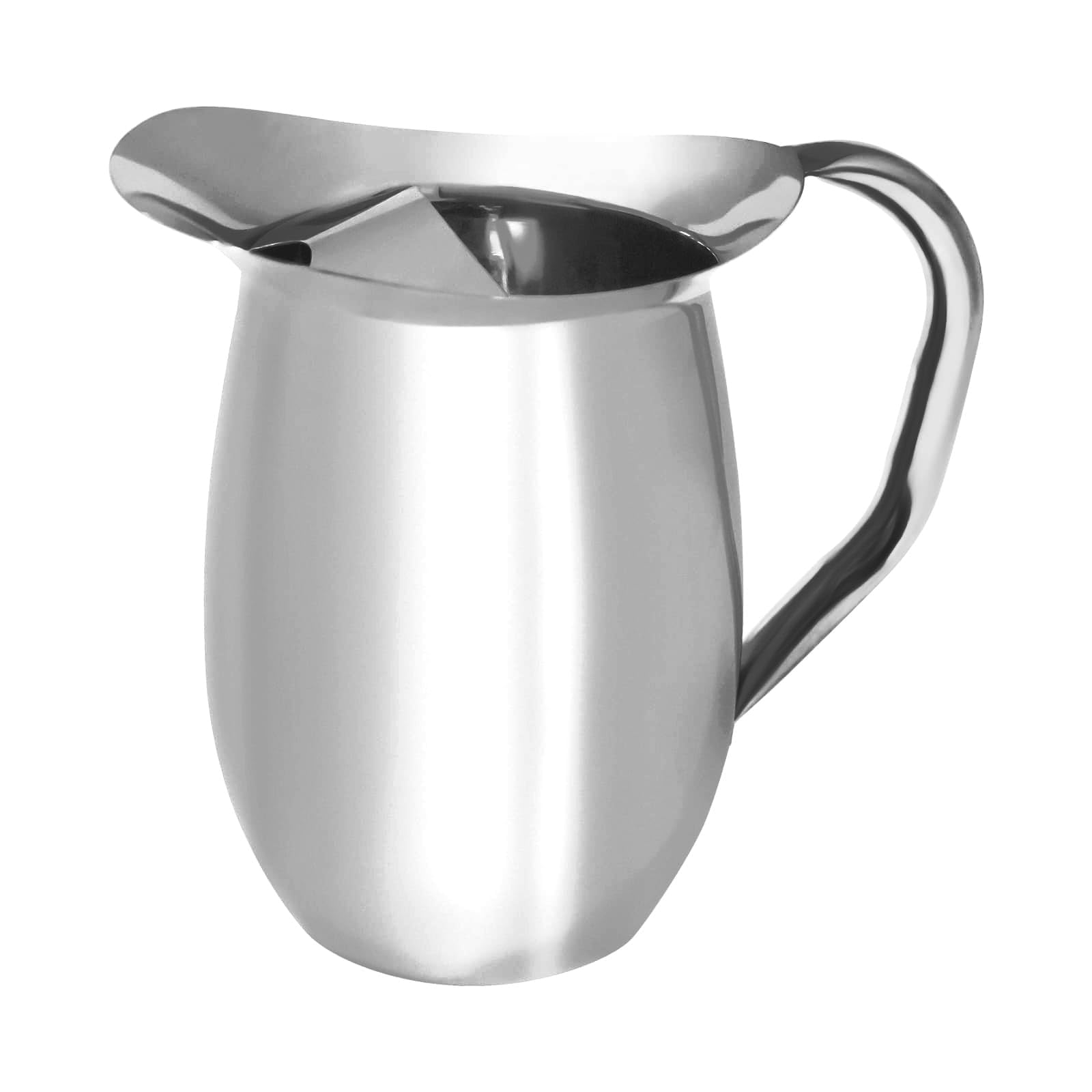 Amazon.com: 64oz, Smooth Silver Stainless Steel Water Pitcher With